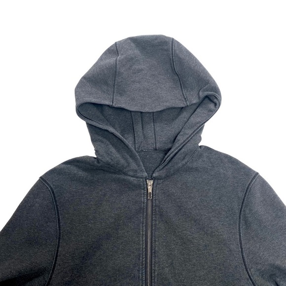 LULULEMON Cross Cut Zip up Hoodie in Heathered Black - Picture 4 of 10
